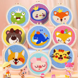 Punch Needle <b>Kit</b> Set Yarn Craft DIY Hand Embroidery <b>Kit</b> for Embroidery Starter Craft Lovers Includes Needlework Animal Pattern - Product Image 6
