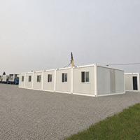 Profitez d'une forte résistance au feu et d'une surface personnalisable avec une maison conteneur assemblée, une maison mobile pour bureau temporaire ou dortoir