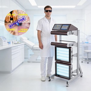 Panel de Fototerapia UVB de Banda Estrecha de 311 nm Tipo Carrito Kernel KN-4006BL3 para <span class=keywords><strong>Tratamiento</strong></span> Localizado de Vitiligo y Psoriasis en <span class=keywords><strong>Pies</strong></span> y Manos - Product Image 1
