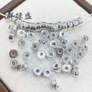 Cuentas irregulares fragmentadas de plata de ley S925 Qunlvsheng, forma triangular, para hacer joyería DIY, cuentas sueltas - Product Image 3