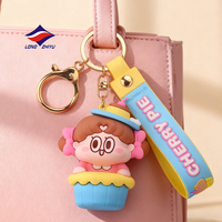Porte-clés en PVC personnalisé de l'usine Longzhiyu, 20 ans d'expérience, design 3D de dessin animé, cadeau promotionnel, service de logo personnalisé