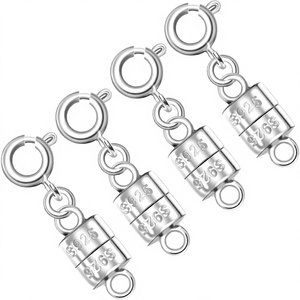 CHANGAO Fermoirs magnétiques plaqués argent 925, convertisseurs faciles, connecteurs d'extension pour colliers et bracelets, apprêts de bijouterie - Product Image 3