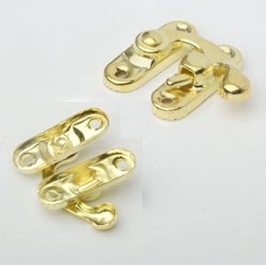 28*33mm 작은 황금 실버 청동 걸쇠 버클 캐비닛 래치 가구 나무 보석 선물 공예 상자 걸쇠 - Product Image 2