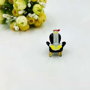 Figurines <span class=keywords><strong>d</strong></span>'animaux en verre de Murano, artisanat fait main, canard s'étirant sur une chaise, <span class=keywords><strong>d</strong></span>écoration miniature, ornement, pièce <span class=keywords><strong>d</strong></span>'art mignonne pour la <span class=keywords><strong>d</strong></span>écoration de la maison - Product Image 3