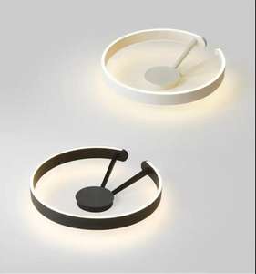 Lámpara de techo led regulable de montaje empotrado para dormitorio y sala de estar con luz redonda de diseño moderno - Product Image 3