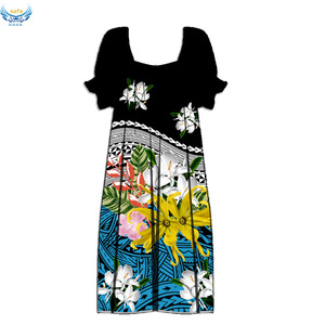 Tissu imprimé style tribal polynésien, micronésien, des îles du Pacifique, nouveau design, en rouleau, pour robe Mumu, femmes, hommes et enfants - Product Image 3