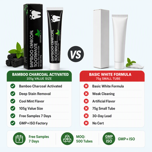 <span class=keywords><strong>Dentifrice</strong></span> blanchissant à la menthe au <span class=keywords><strong>charbon</strong></span> actif de bambou pour une haleine fraîche – Vente en gros directe fabricant - Product Image 6