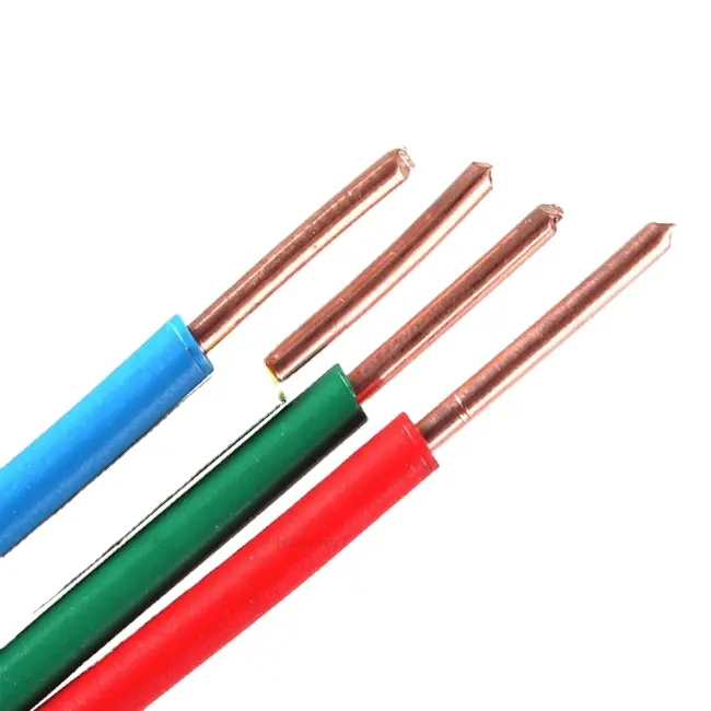 1.5mm,2.5mm,4mm,6mm 집 배선 전기 구리 도체 PVC 와이어 케이블