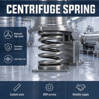Ressort de compression robuste pour centrifugeuse, amortisseur de vibrations, support sur mesure en acier pour équipement industriel