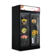 Réfrigérateur de présentation de fleurs avec porte vitrée, maintien au frais, fabrication OEM