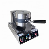 Nouveau gaufrier rotatif en acier inoxydable avec panneau de commande mécanique