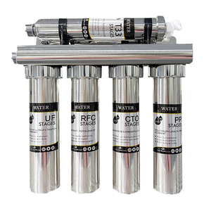 Bộ lọc bằng thép không gỉ 5 giai đoạn cho máy lọc nước gia dụng chạy bằng tay xử lý nước mềm và chức năng loại bỏ quy mô - Product Image 1