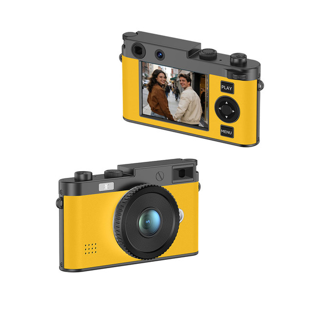 DC32 CMOS Digital Camera Retro ABS Finish Dual Screen Display 2"-3" Lithium Battery LED Recording 4K Video 12X Optical Zoom Full
