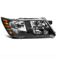 Phare de voiture 5116288AA 5116288AB 5116289AA 5116289AB, feux de coin noirs et ambrés pour Dodge Journey 2009-2018