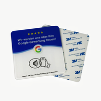 Individueller Logodruck 120MM NFC-Tag Social Media Acryl-Karte Google-Bewertung NFC PVC-Karte Original-Chip Kompatibel mit Allen Smartphones