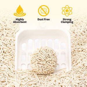 Litière pour <span class=keywords><strong>chat</strong></span> en tofu broyé écologique, texture ultra <span class=keywords><strong>fine</strong></span> pour un agglomérage maximal, 100% matière végétale - Product Image 2