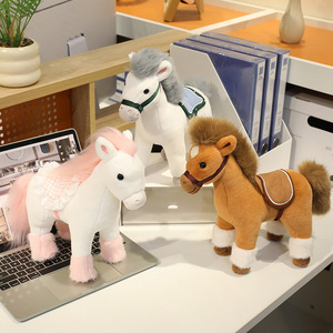 Nouvel Arrivage Vente Chaude Peluche Cheval <span class=keywords><strong>Pur</strong></span> <span class=keywords><strong>Sang</strong></span> Rabbitai - Poupée Cheval Créative Cadeau de Fêtes pour Petite Amie en Polyester Vente en Gros - Product Image 3
