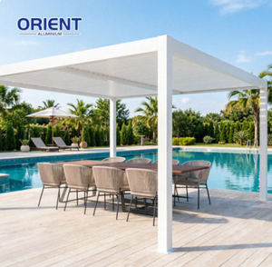 <span class=keywords><strong>Pergola</strong></span> bioclimatique en aluminium élégante <span class=keywords><strong>avec</strong></span> lames motorisées pour une vie de plein air luxueuse - Product Image 1