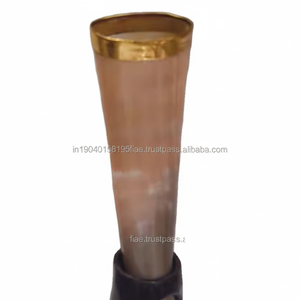 Saniya ฮอร์นขัดทองเหลืองขัดเงา, สำหรับตกแต่งงานฝีมือธรรมชาติสไตล์สัตว์ - Product Image 1