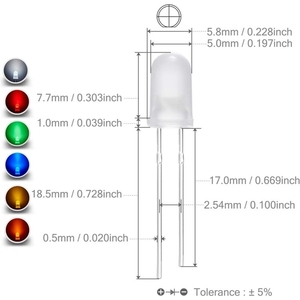 28 Mét chân 5 mét LED chỉ số đèn nước rõ ràng Red + vàng xanh ca sử dụng 2V 20mA - Product Image 3