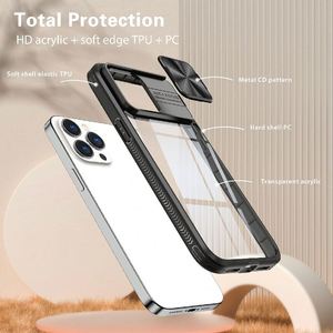 เคสโทรศัพท์แบบแข็ง ดีไซน์ใหม่ปี 2022 สำหรับ iPhone 13 14 15 ProMax พร้อมหน้าต่างเลื่อนและฝาปิดเลนส์ป้องกันกล้อง - Product Image 6