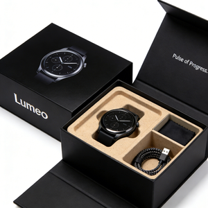 Boîte à montre intelligente en carton ondulé durable, emballage robuste avec insert pour ranger la montre et le chargeur pour un transport sécurisé - Product Image 3