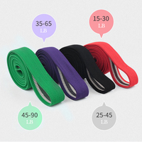 Bandes personnalisables de yoga d'entraînement de forme physique d'exercice d'étirement de résistance de boucle de tissu long