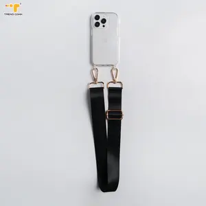 Swarovski phone strap Chinese Style Fashionable Handmade Nylon Adjustable Shockproof Lanyard Cord Mobile Phone Cases With Strap