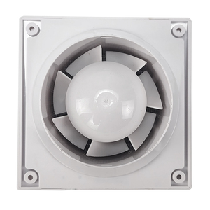 Quạt thông gió Nhà cung cấp 200mm 150cfm vuông tự động màn trập phòng tắm nhựa vắt Quạt thông gió với cảm biến độ ẩm - Product Image 2