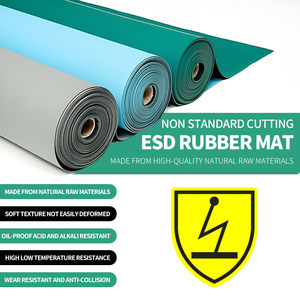0.5mm d'épaisseur haute qualité tapis ESD <span class=keywords><strong>feuille</strong></span> de caoutchouc naturel ESD <span class=keywords><strong>antistatique</strong></span> tapis de table sol <span class=keywords><strong>pour</strong></span> salle blanche - Product Image 2