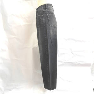 Fashion Vintage Wide Leg <b>Women</b> Loose Comfort Denim Trousers Retro Casual <b>Jeans</b> Spring <b>Summer</b> Black Pants - Product Image 3