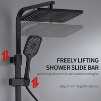 Système de douche thermostatique à affichage numérique LED, robinets intelligents à touches piano, ensemble de douche à température constante pour hôtel