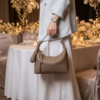 Badi nouveau sac à main en peluche à bandoulière en cuir véritable fermeture à glissière printemps automne hiver