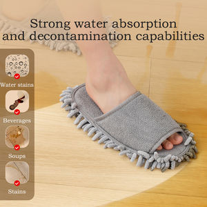 Pantuflas de limpieza con gran poder descontaminante, bonitas y cómodas, para mujer, de chenilla, para interiores, con buena elasticidad. - Product Image 3