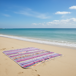 Portable <b>Outdoor</b> Beach <b>Mat</b> 4 Seasons Lightweight Camping <b>Mat</b> For Beach Activities Durable Foldable Design Easy To Carry And Set - Product Image 2