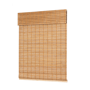 Privacy Shade Blackout Natural Roll up Cordless <strong>Bamboo</strong> <strong>Blinds</strong> for <strong>Indoor</strong> Windows - Product Image 1