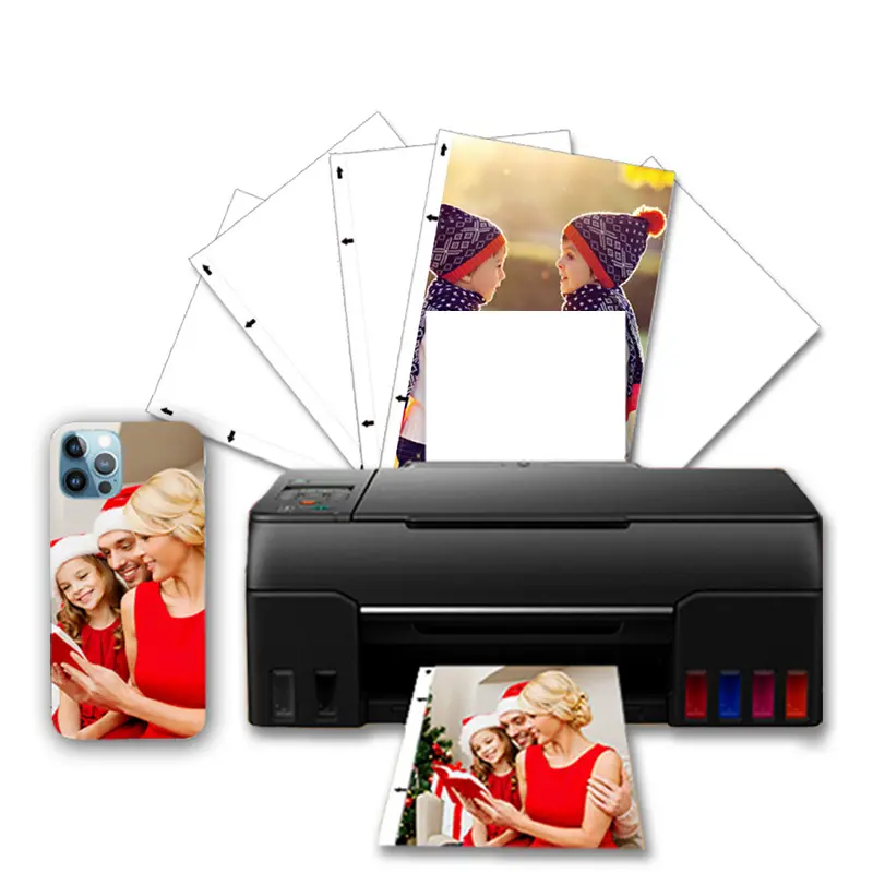 Vimshi impressora laser portátil, jato de tinta de água multifuncional branco a5 para fotos celulares devia