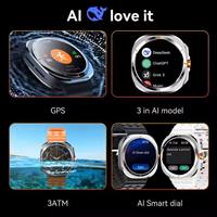 Reloj Inteligente de Alta Calidad, Ultra HD, con Llamadas, Monitor de Salud y Actividad Física, para Deportes al Aire Libre