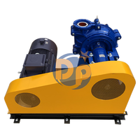 Pompe à boue DEPUMP pour dragage de sable avec moteur diesel 8/6 Mah, en métal chromé, à faible volume et haute pression, avec moteur intégré