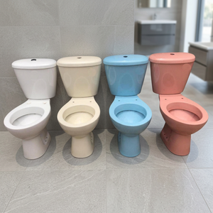 Ivory Color Designer Two Piece Water Closet Commode Bathroom Toilet Seat 1st Grade Premium WC Set - Product Image 6
