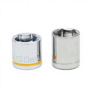 Jeu de douilles de réparation automobile chromées de qualité professionnelle, 9 pièces, outils manuels OEM avec conception hexagonale et caractéristiques spline, 1/4'', 3/8'', 1/2'' - Product Image 1