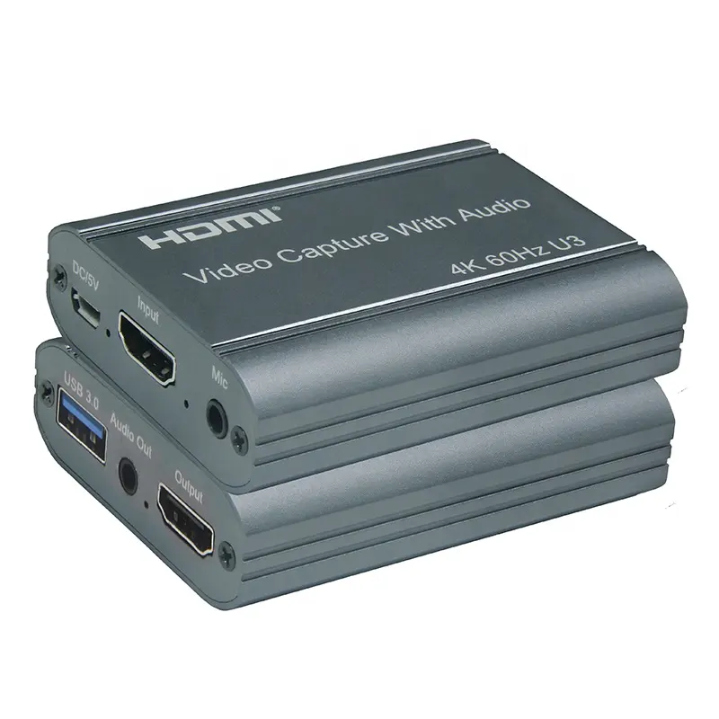 4K 60fpsHDMIビデオキャプチャカードHD4K @ 60Hz 1080P HDMIからUSB3.0USB3.0ライブストリームビデオキャプチャカードレコーダー (オーディオ付き)