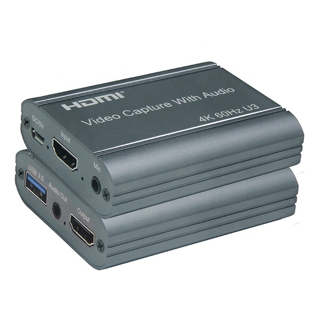 4K 60fps HDMI Video Capture Card HD 4K@60Hz 1080P HDMI to USB3.0 USB 3.0 Live Stream Video Capture Card Recorder With Audio