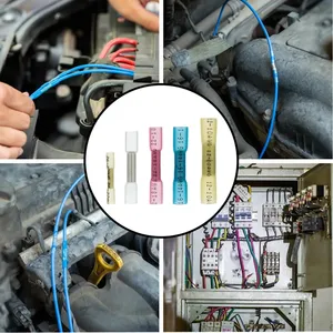 Bornes de fil électrique marines à led automobile BHT connecteurs de fil bout à bout thermorétractables à sertir