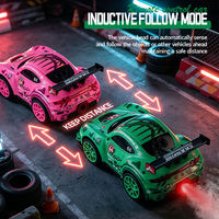 Nouvelle voiture télécommandée pour enfants à l'échelle 1/32, jouets de course, 2,4 GHz, électrique, 4 roues motrices, mini voitures RC de drift à grande vitesse, 4x4 avec pulvérisation et lumière