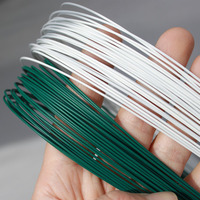 100 tiges de fleurs en fer recouvertes de plastique, matériel floral DIY, fil de fer fait main, fournitures pour fleuristes