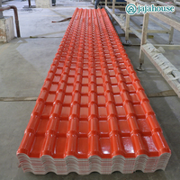 Tuiles romaines d'extérieur, isolation UPVC, tuiles de toit espagnoles, plaques de toiture en plastique à longue portée avec membrane ASA
