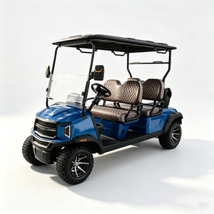 Voiturette de golf électrique 4 places avec batterie au lithium, navette de tourisme pour sites touristiques et stations balnéaires - Product Image 1
