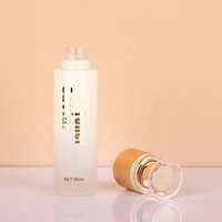 Bouteille en verre de 30ml cosmétique avec bouchon en aluminium pompe à lotion sous-bouteille pour crème lotion paquet recharge facile