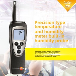 เครื่องวัดอุณหภูมิและความชื้นดิจิตอล High Digital Testo 625 วัสดุ ABS กำลังไฟ 5 วัตต์ รับประกัน 1 ปี ความแม่นยำ 0.1 องศาเซลเซียส - Product Image 2